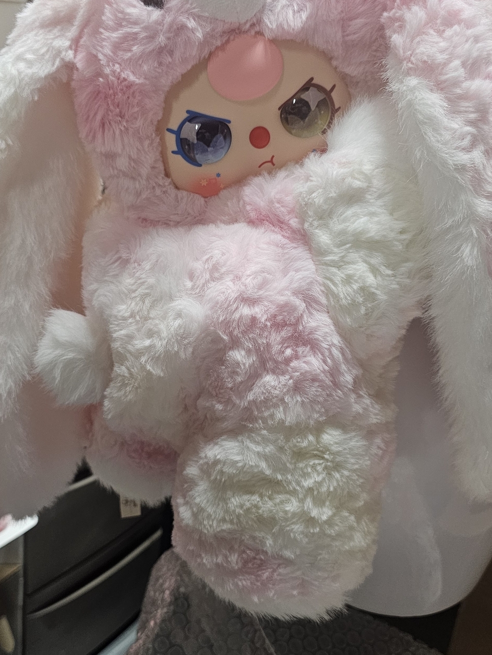 Pink Plush Character Backpack - Cute Plush Kids Bag - Picture 3 of 3